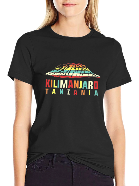 Kilimanjaro Tanzania Retro Graphic T-Shirt