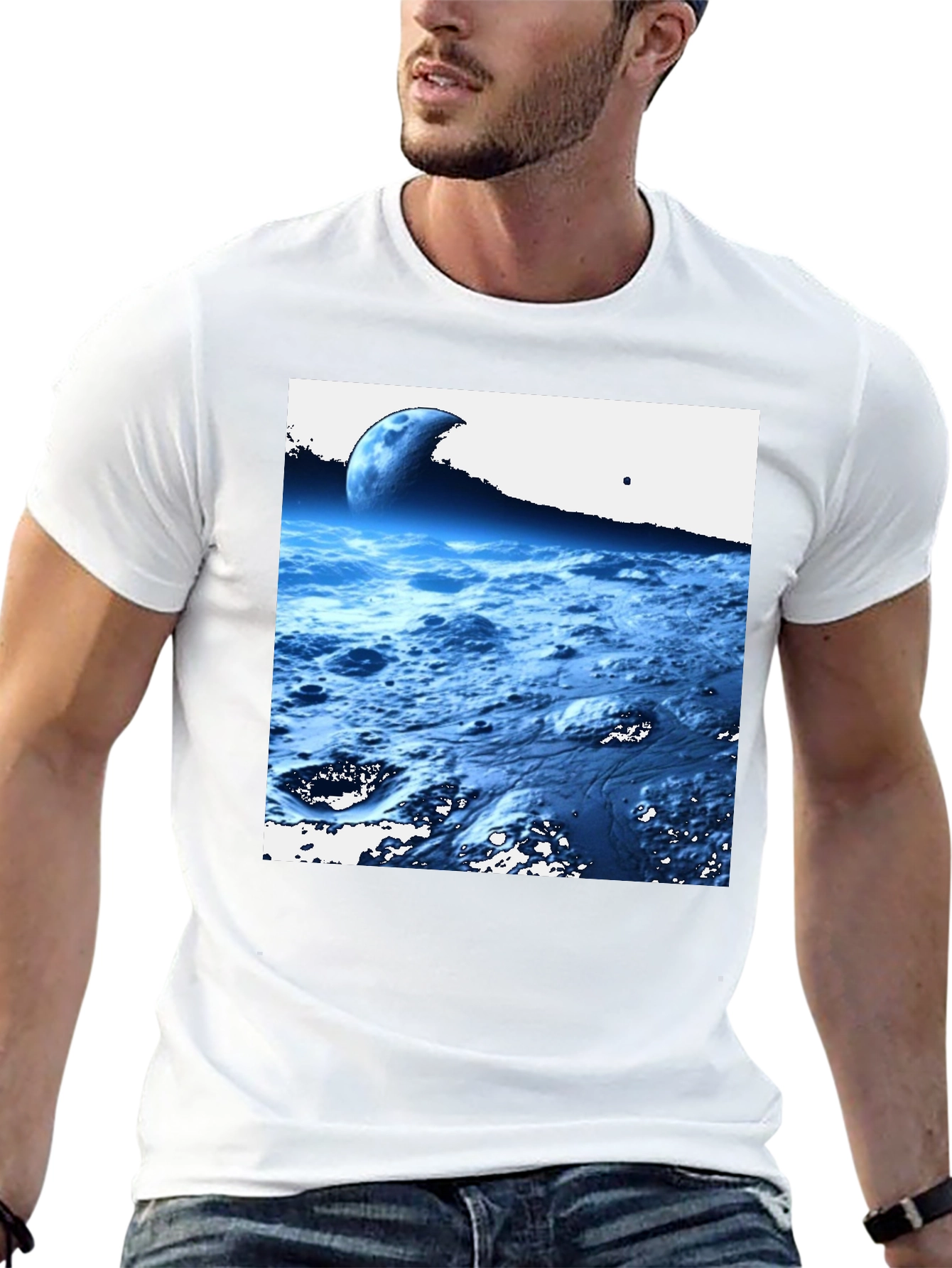 Cosmic Landscape Black T-Shirt