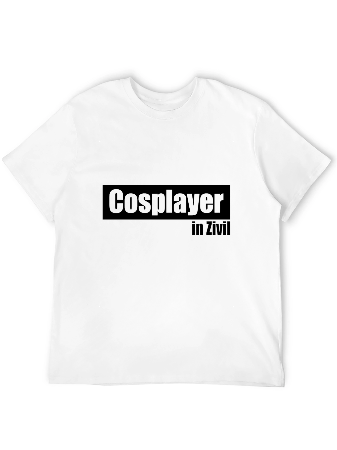 Cosplayer in Zivil Black T-Shirt