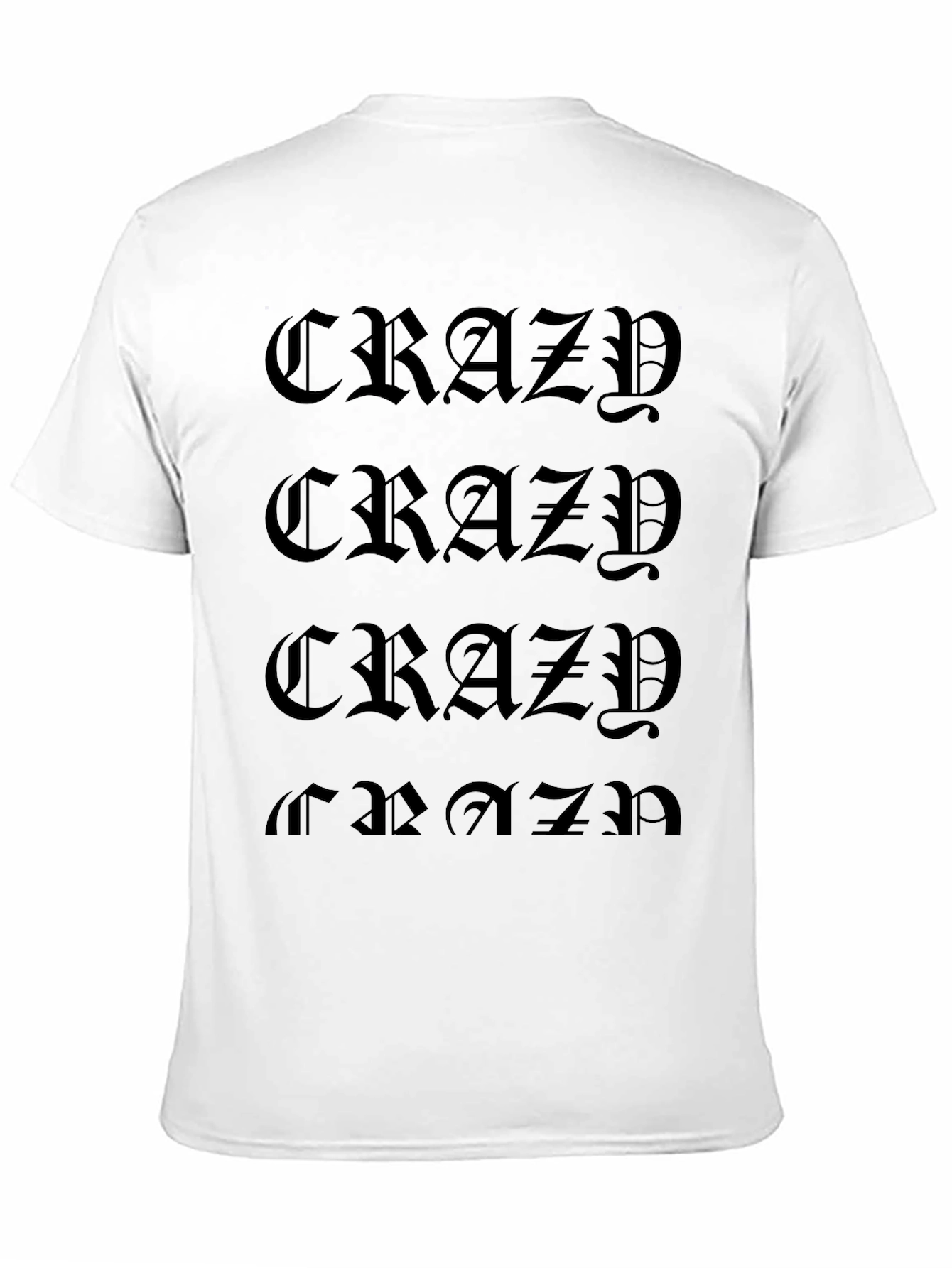 Crazy T-Shirt - Gothic Style Print
