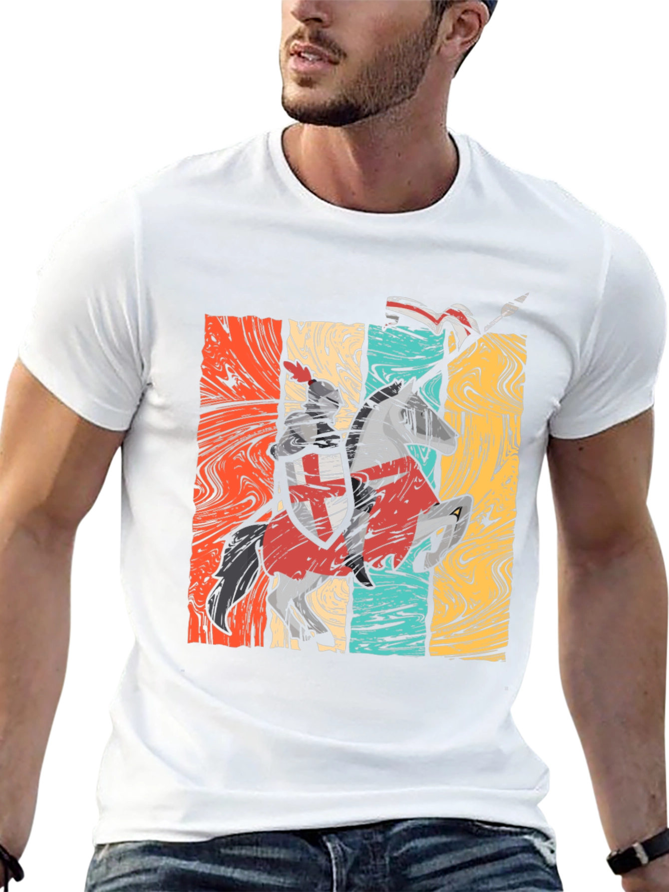 Retro Knight Templar T-Shirt