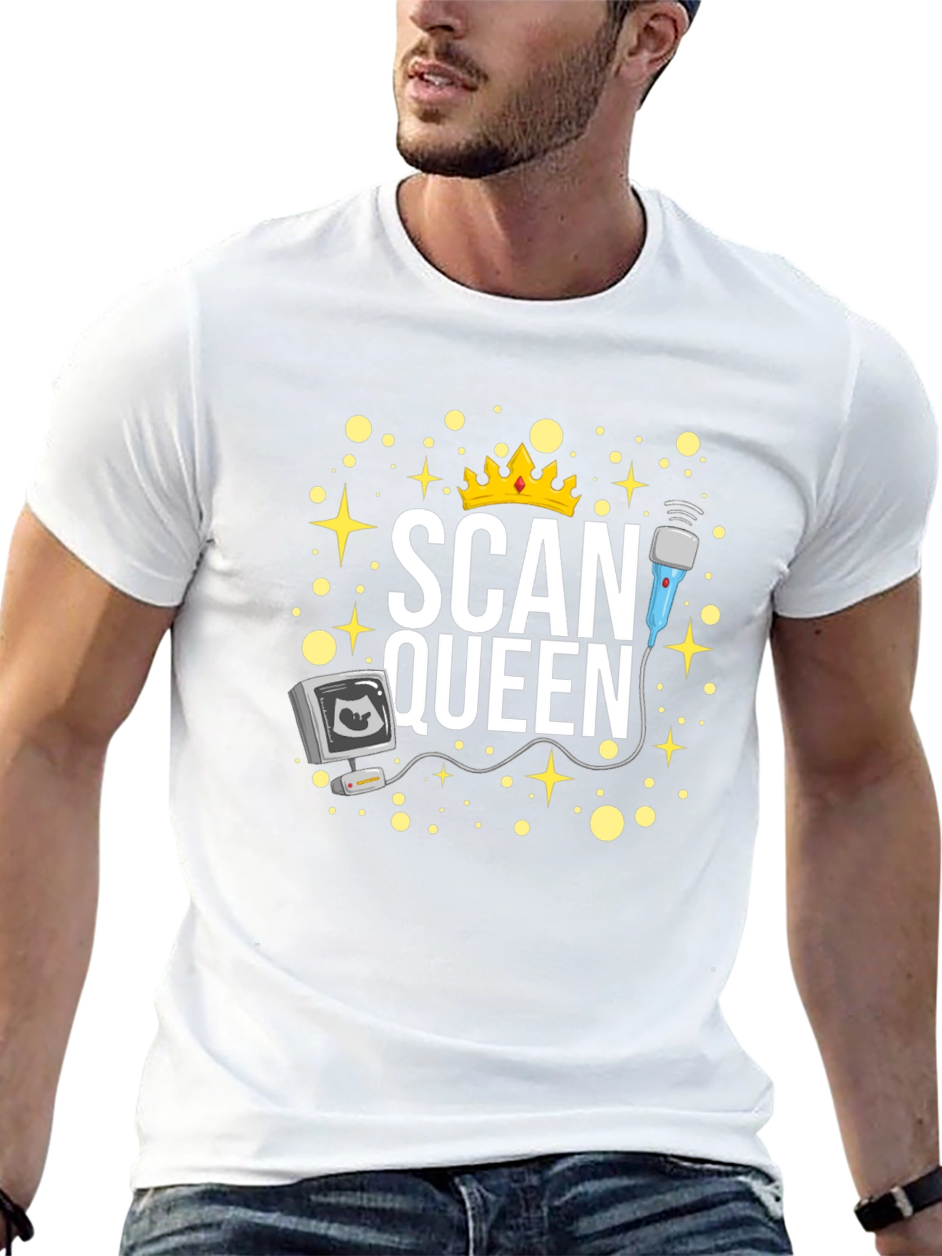 Scan Queen Graphic T-Shirt - Sonographer Gift