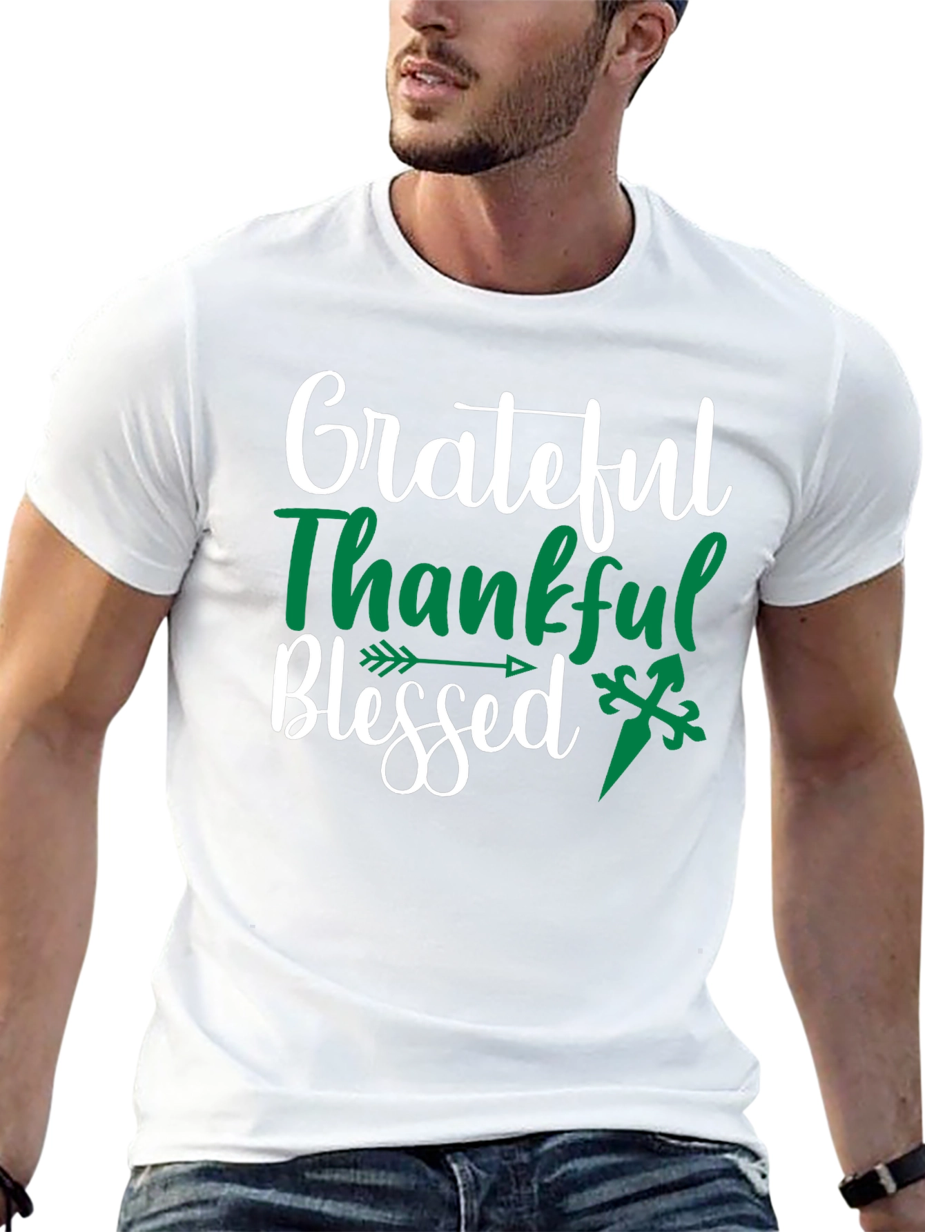 Grateful Thankful Blessed Graphic Tee