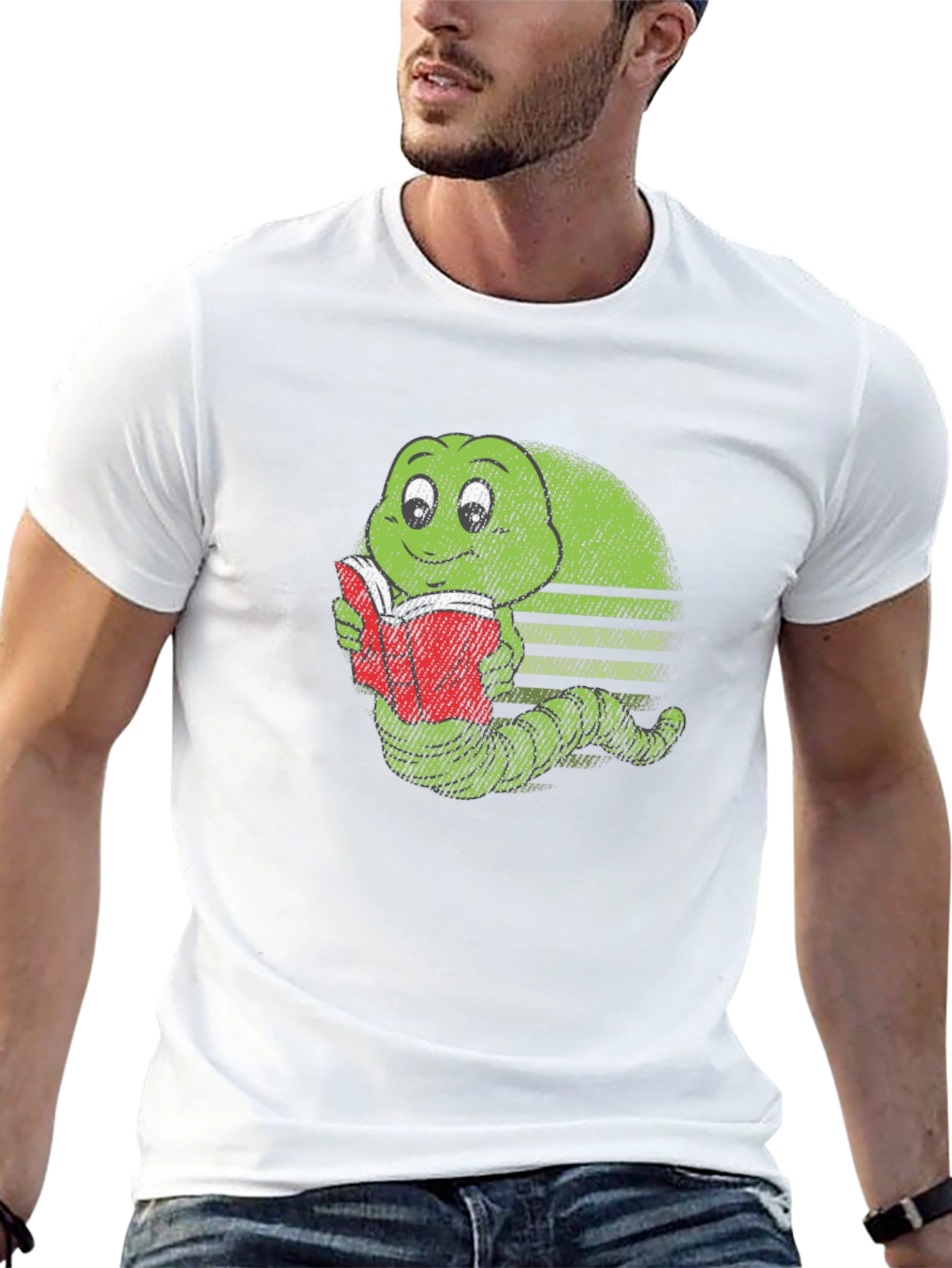 Bookworm Caterpillar Graphic Tee - Soft Cotton