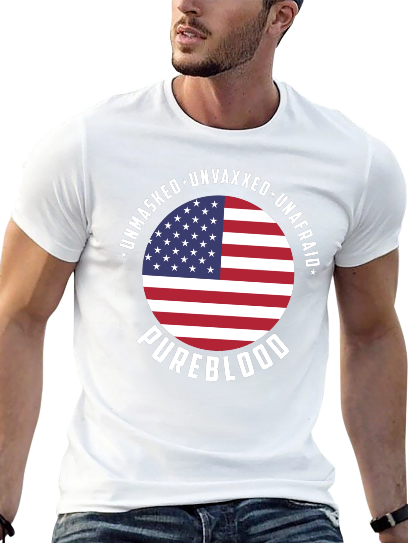 Unmasked Unvaxxed Unafraid Pureblood T-Shirt