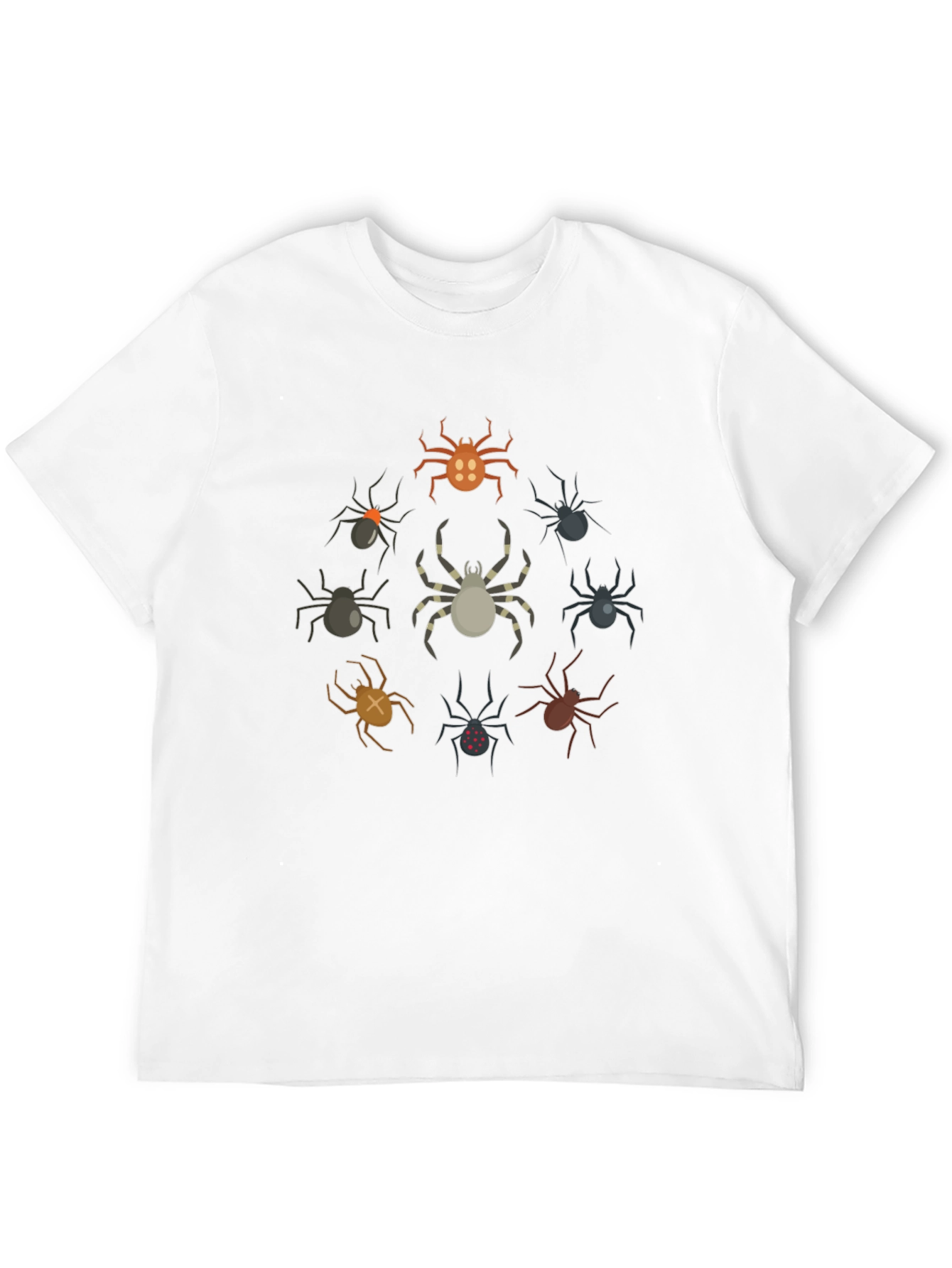 Spiders Graphic T-Shirt - Unique Halloween Design