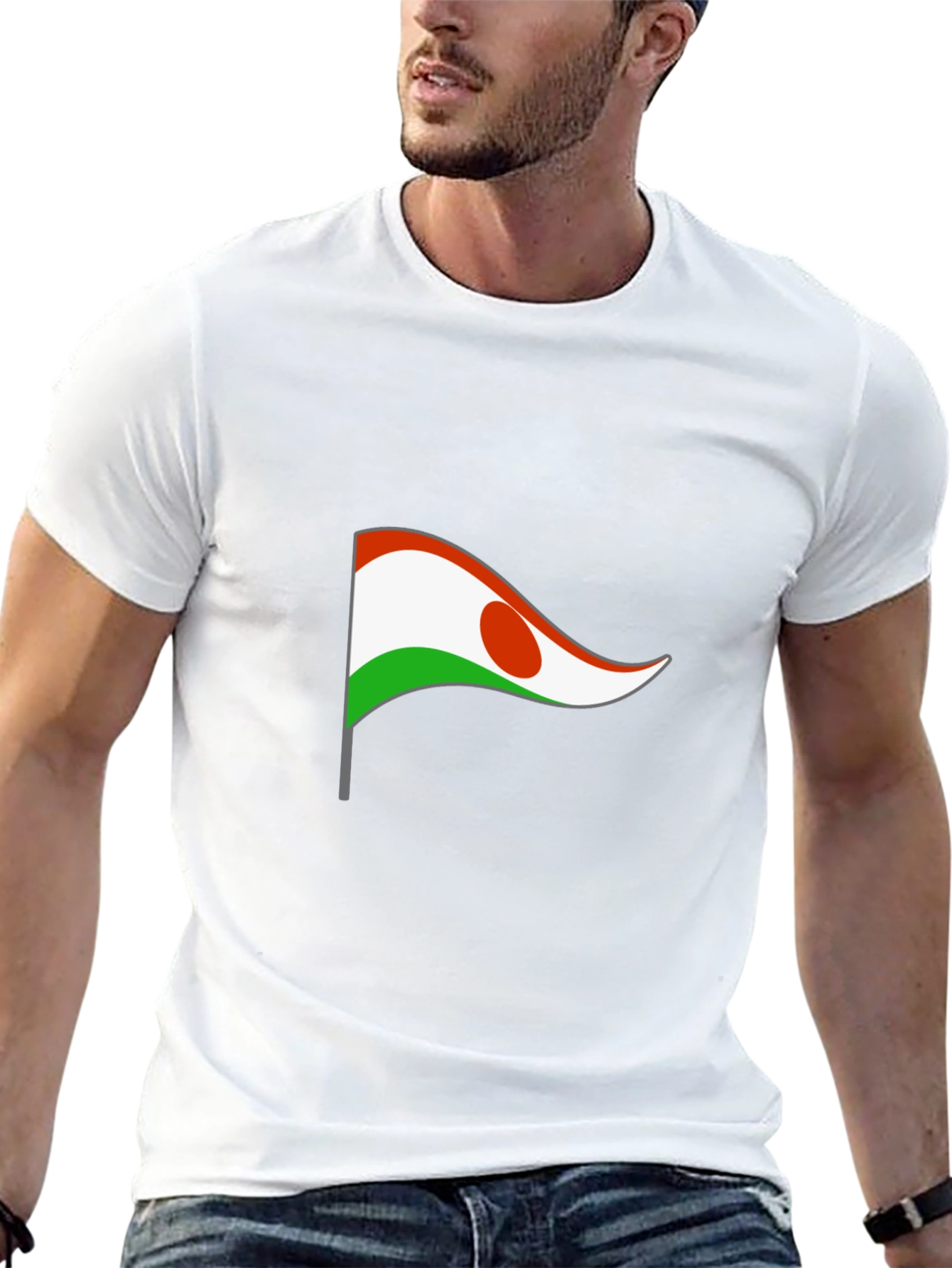 Niger Flag T-Shirt - Black Graphic Tee