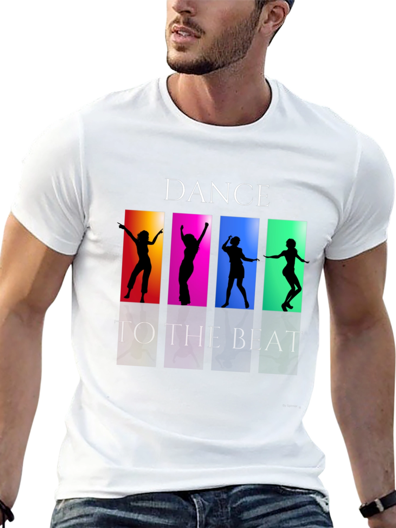Dance to the Beat Graphic Tee - Black