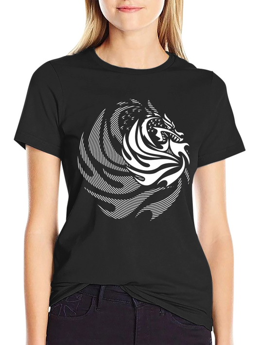 Dragon Graphic Black T-Shirt - Stylish Casual Wear