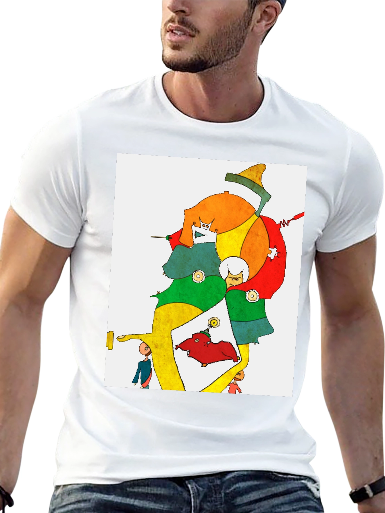 Abstract Art Graphic Tee - Unique Design