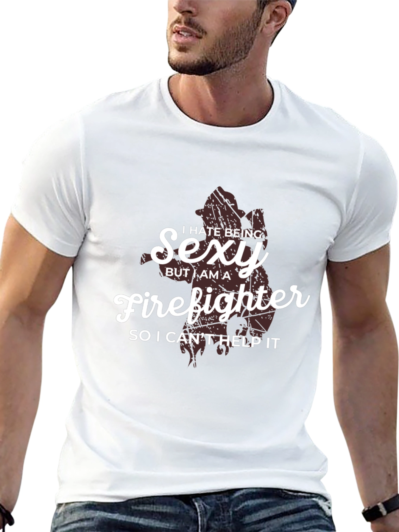 Sexy Firefighter Graphic Tee - Humorous Gift