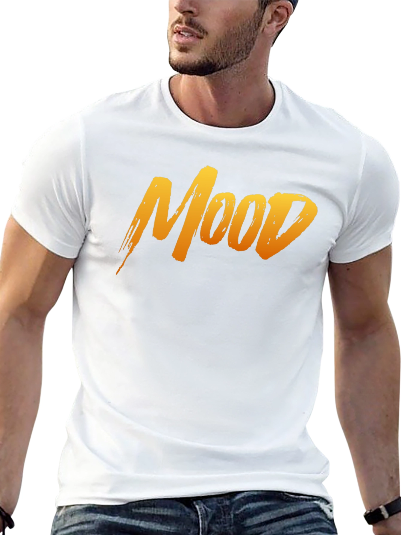 Mood Graphic Tee - Casual Style Black T-Shirt