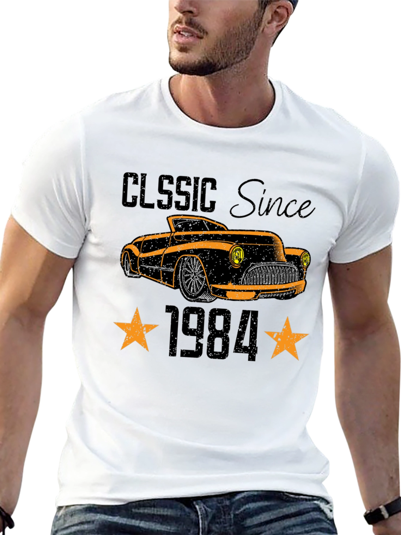 Classic Since 1984 Car Graphic T-Shirt