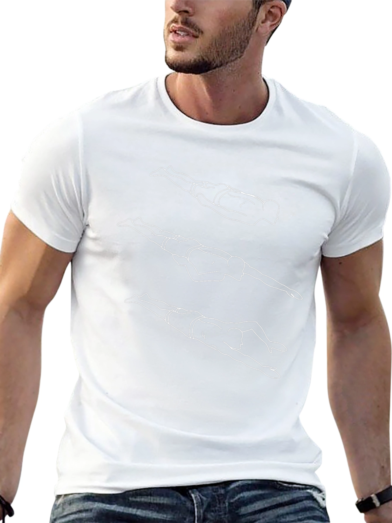 Mens Diver Graphic Tee - Black