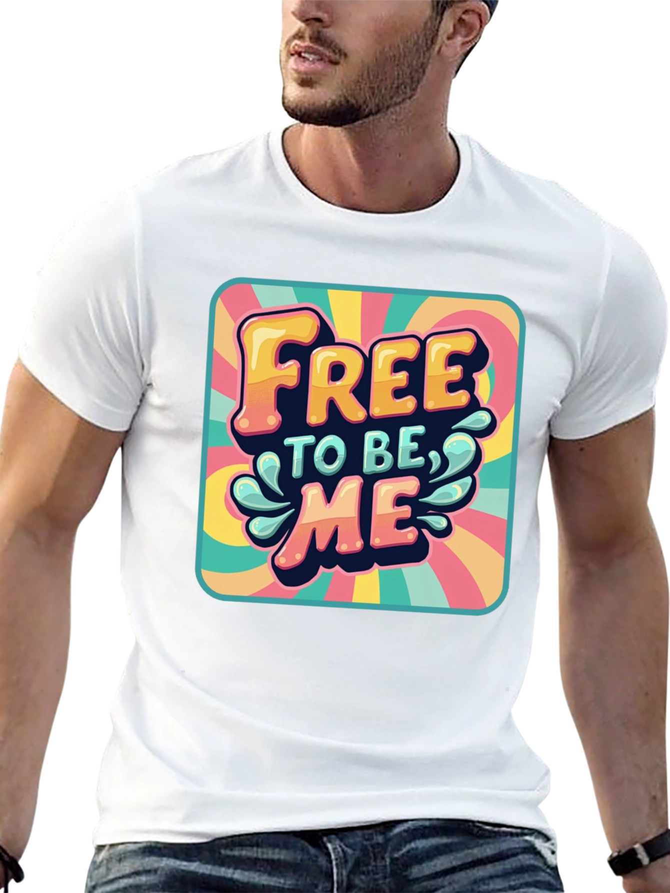 Retro Free to be Me Graphic Tee