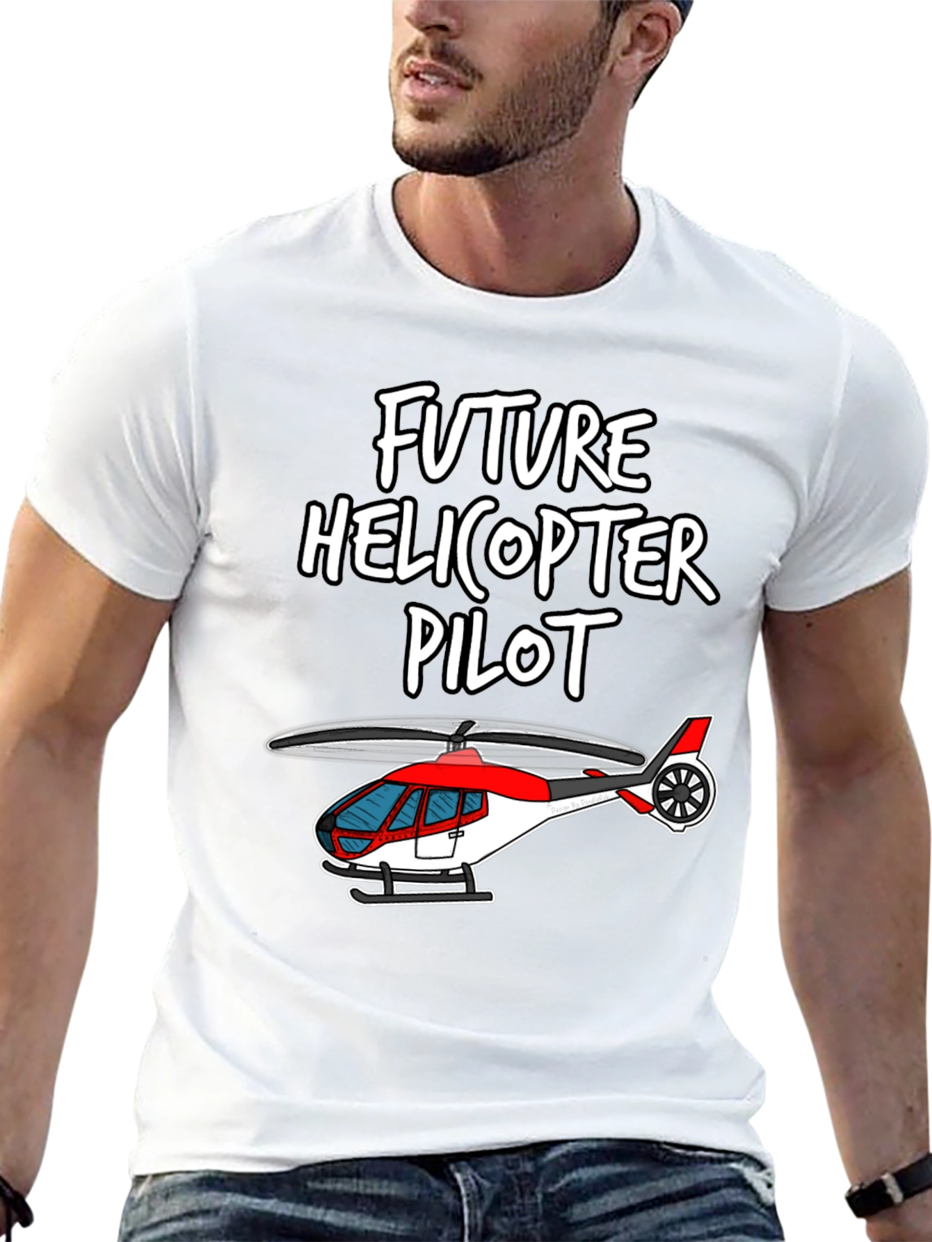 Future Helicopter Pilot Graphic T-Shirt