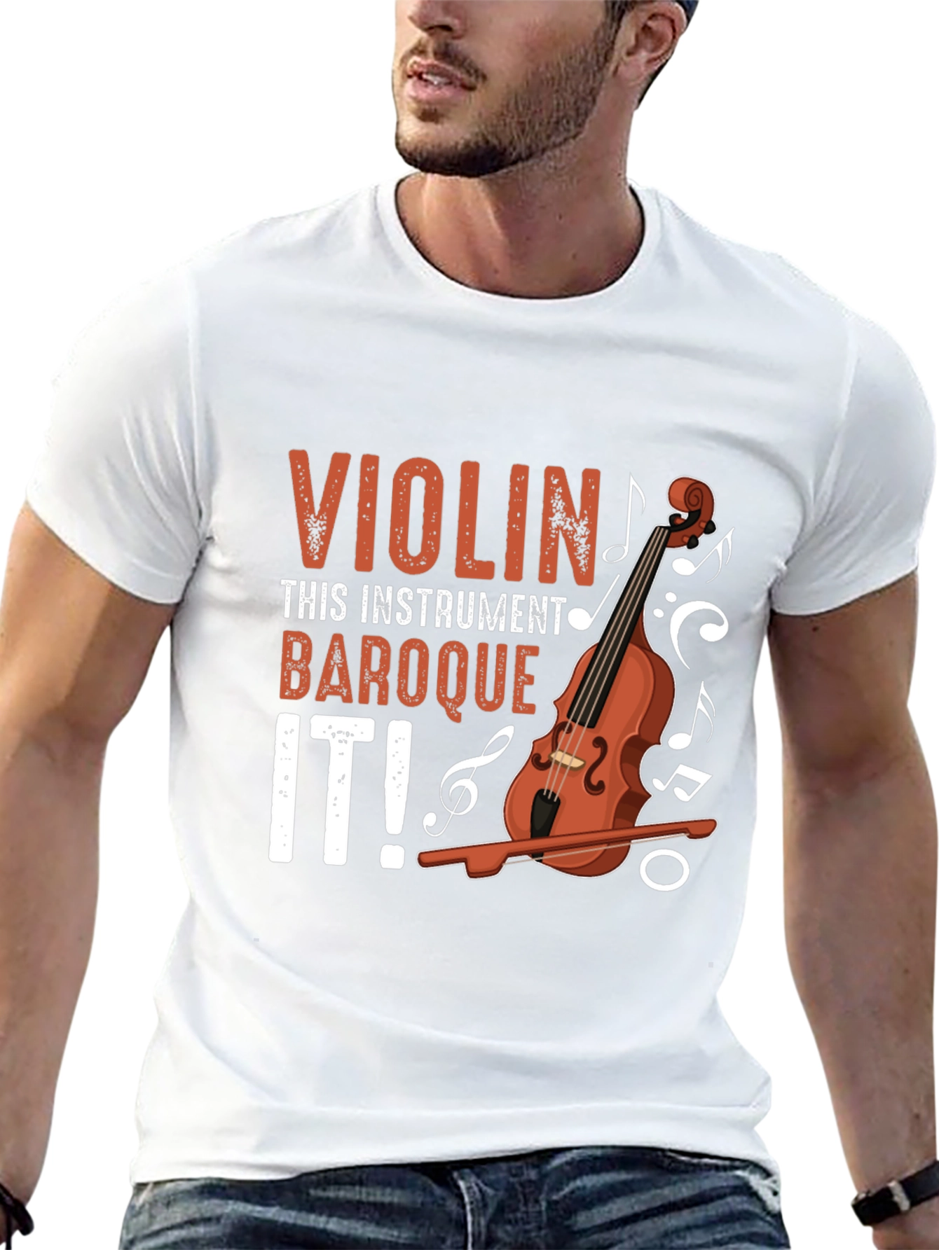 Violin Baroque It! T-Shirt - Music Lovers Tee