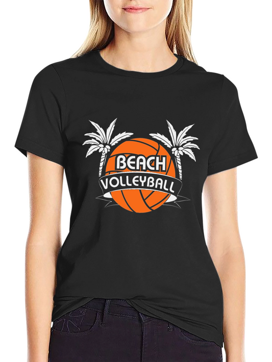 Beach Volleyball Graphic Tee - Stylish Summer Shirt