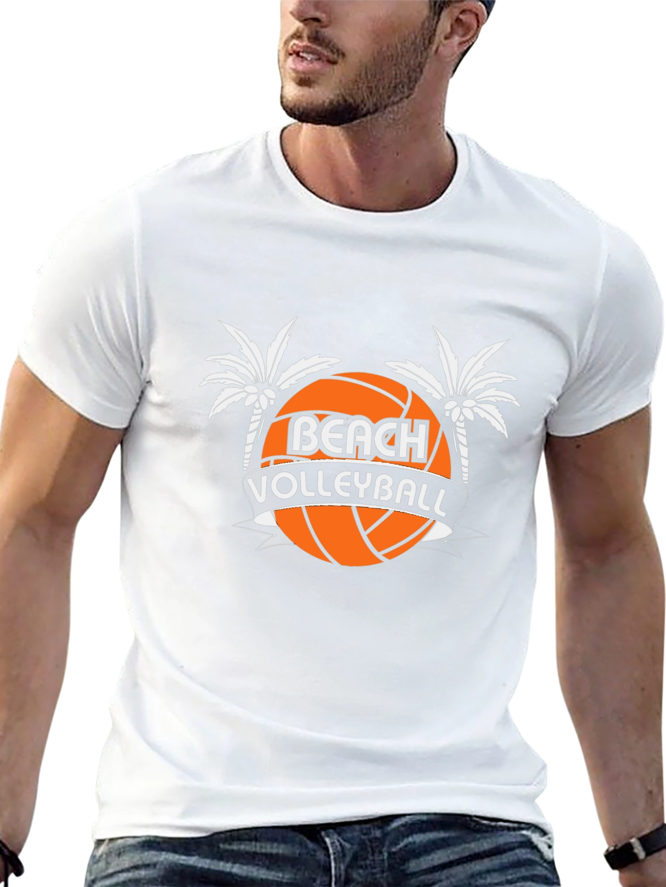 Beach Volleyball Graphic Tee - Stylish Summer Shirt