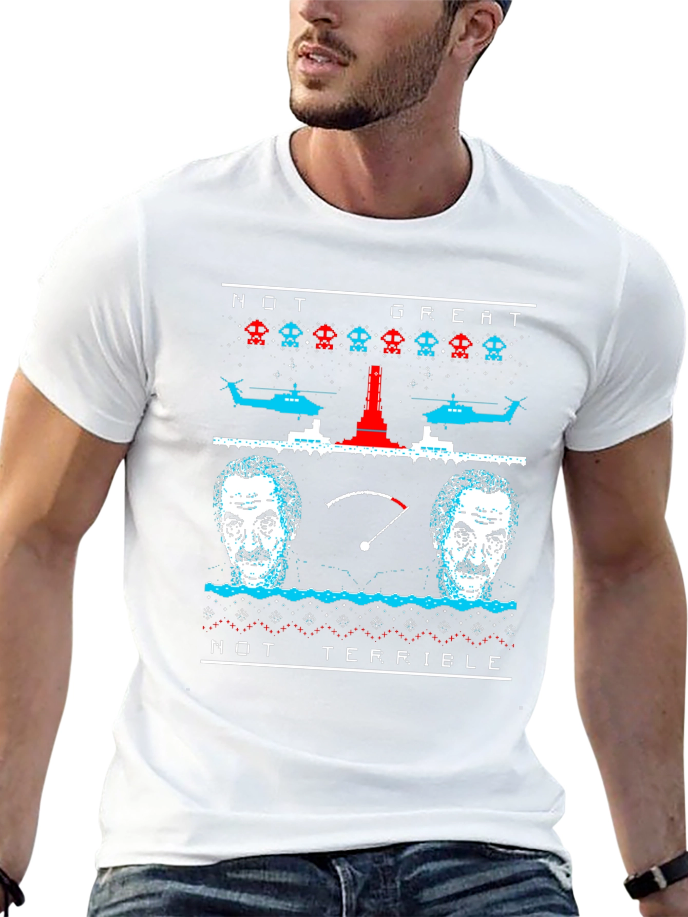 Not Great Not Terrible Ugly Christmas T-Shirt