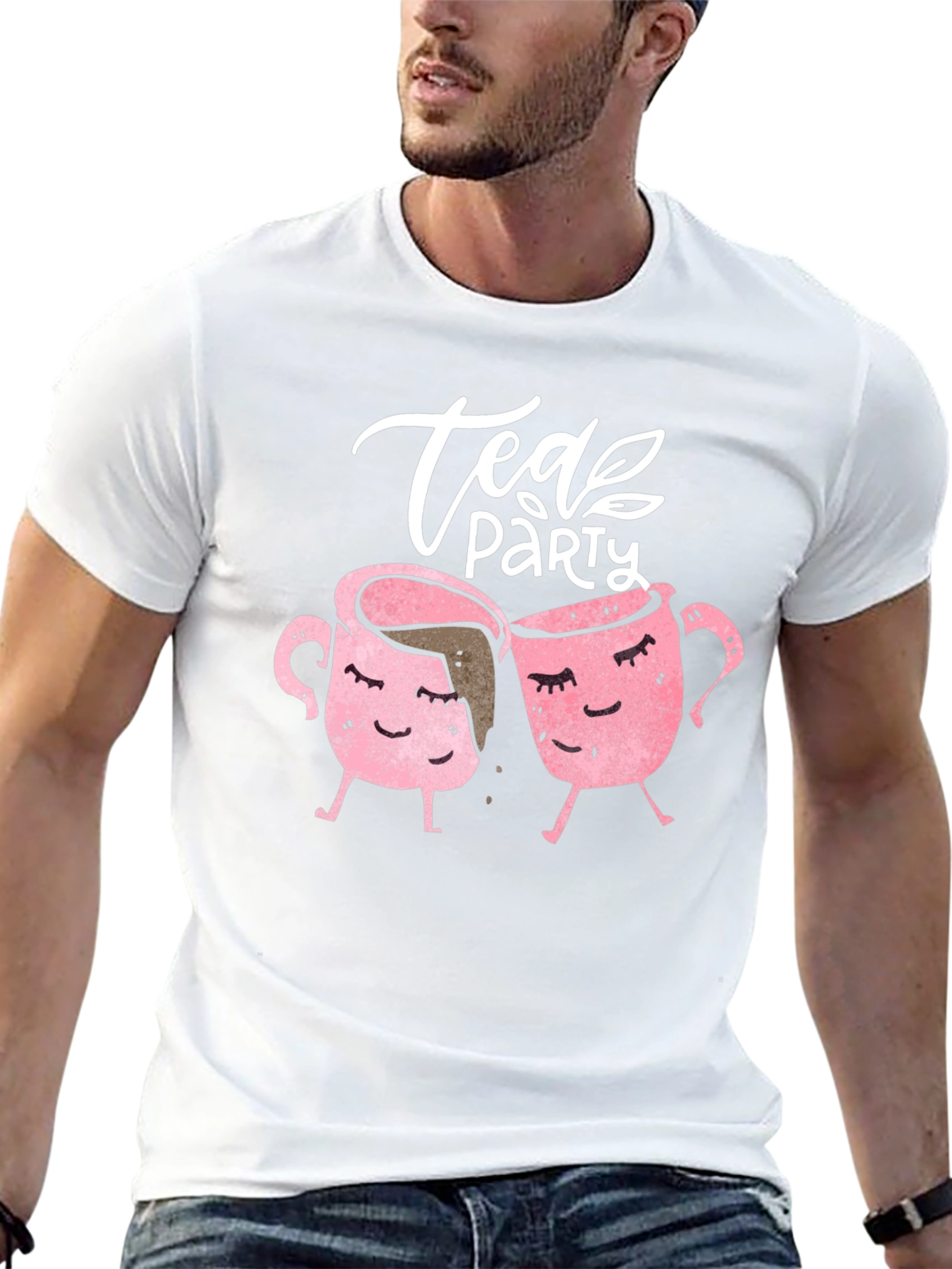 Tea Party Graphic Tee - Cute Kawaii Cups