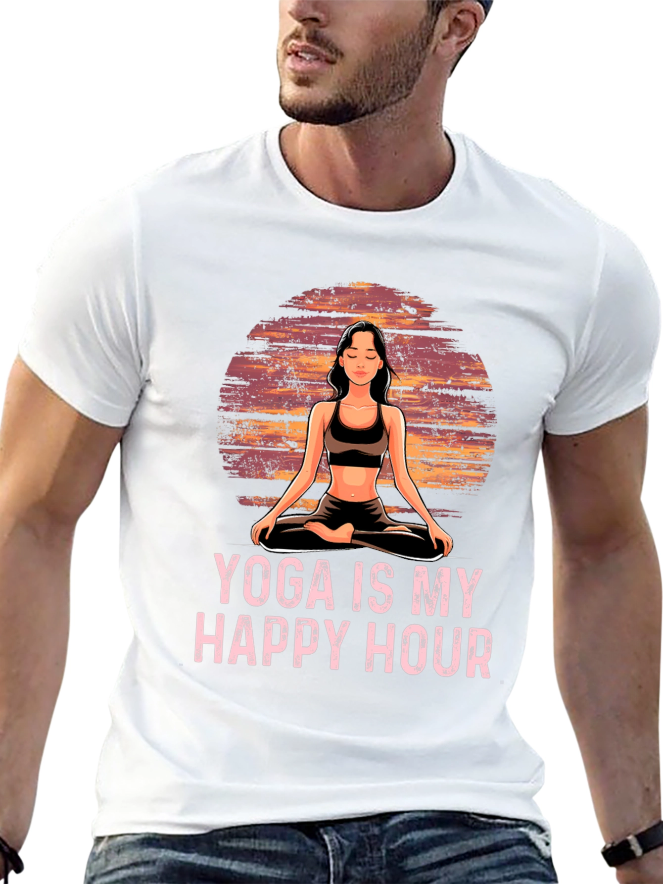 Yoga is My Happy Hour Graphic Tee