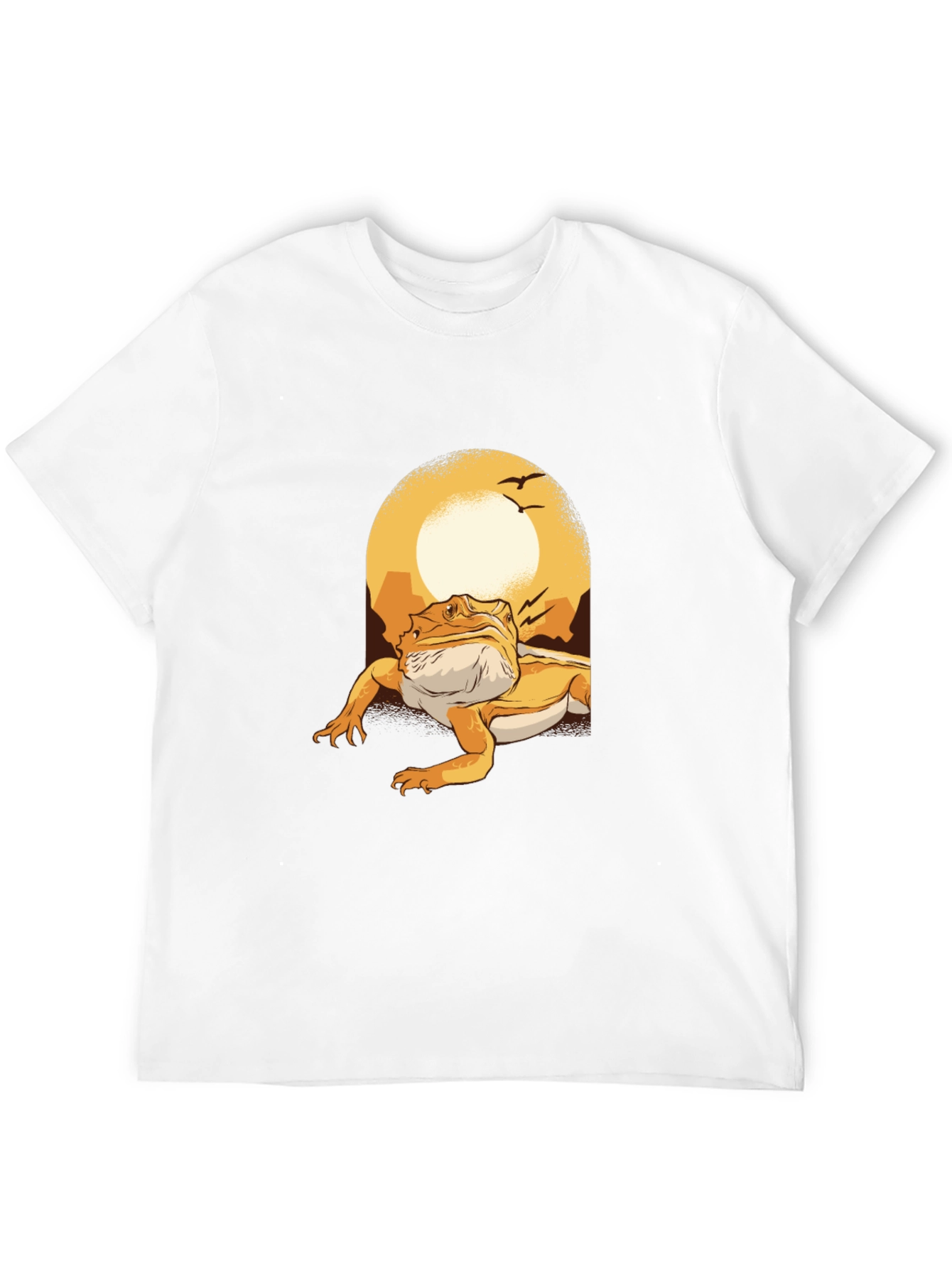 Bearded Dragon Sunset Graphic Tee
