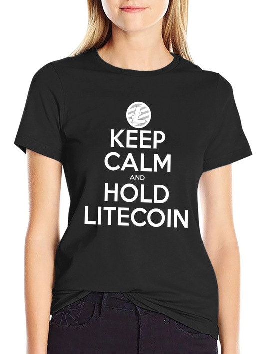 Keep Calm and Hold Litecoin Crypto T-Shirt
