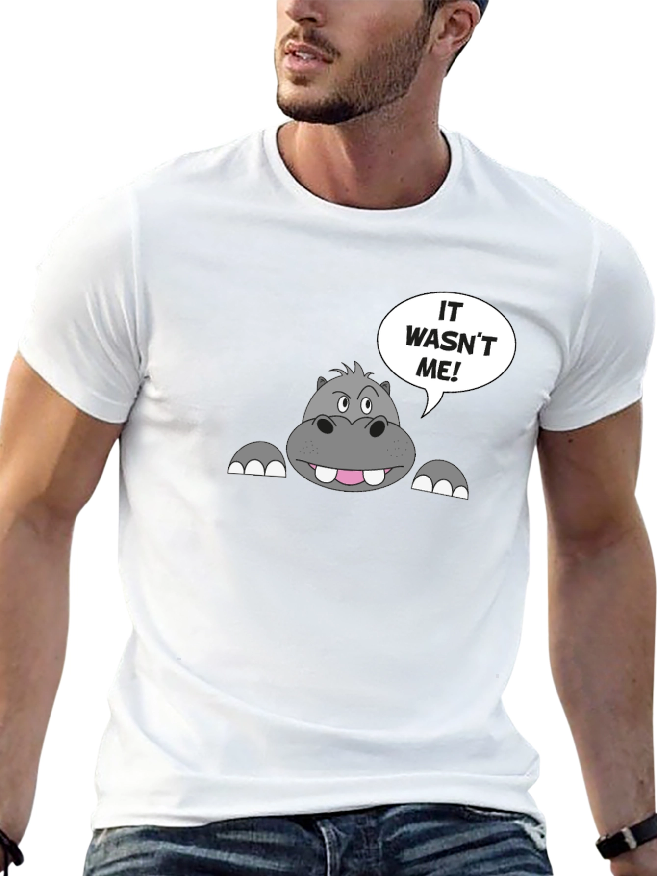It Wasnt Me Hippo T-Shirt