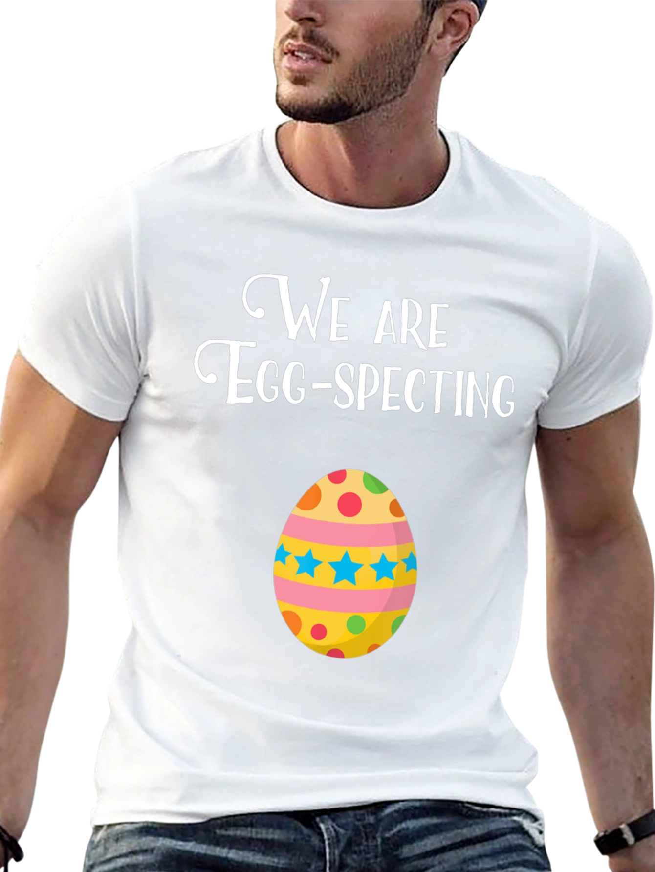 We Are Egg-Specting Funny Easter Pregnancy Shirt