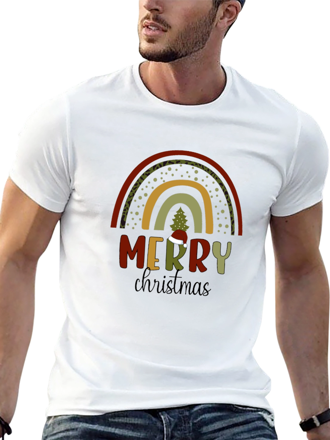 Merry Christmas Rainbow T-Shirt