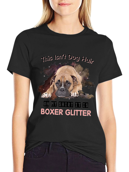 Boxer Glitter T-Shirt - Dog Lover Tee