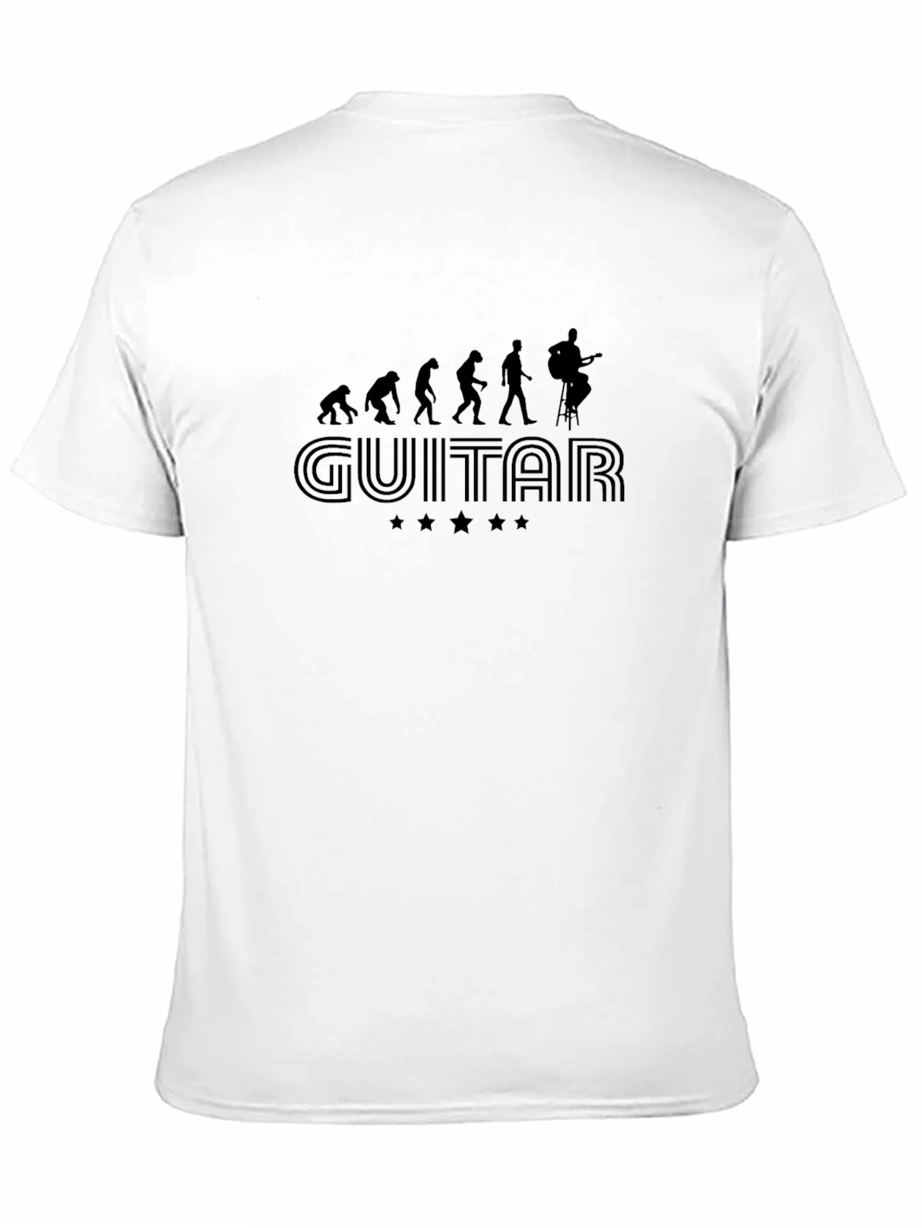 Guitar Evolution Graphic Black T-Shirt