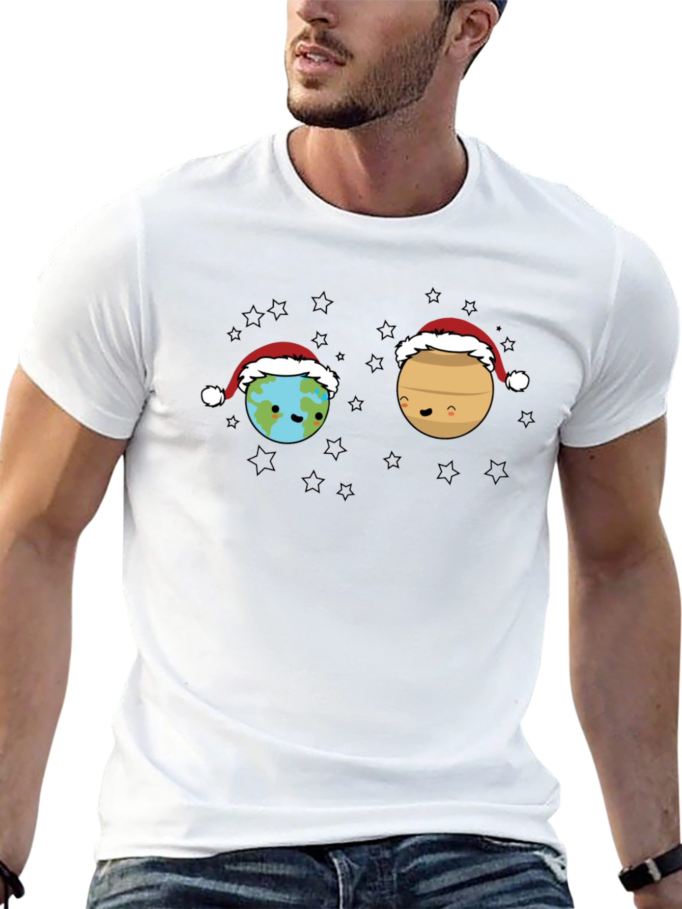 Planet Earth Santa T-Shirt