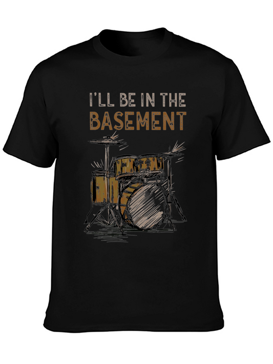 Basement Drummer T-Shirt - Music Lovers Tee