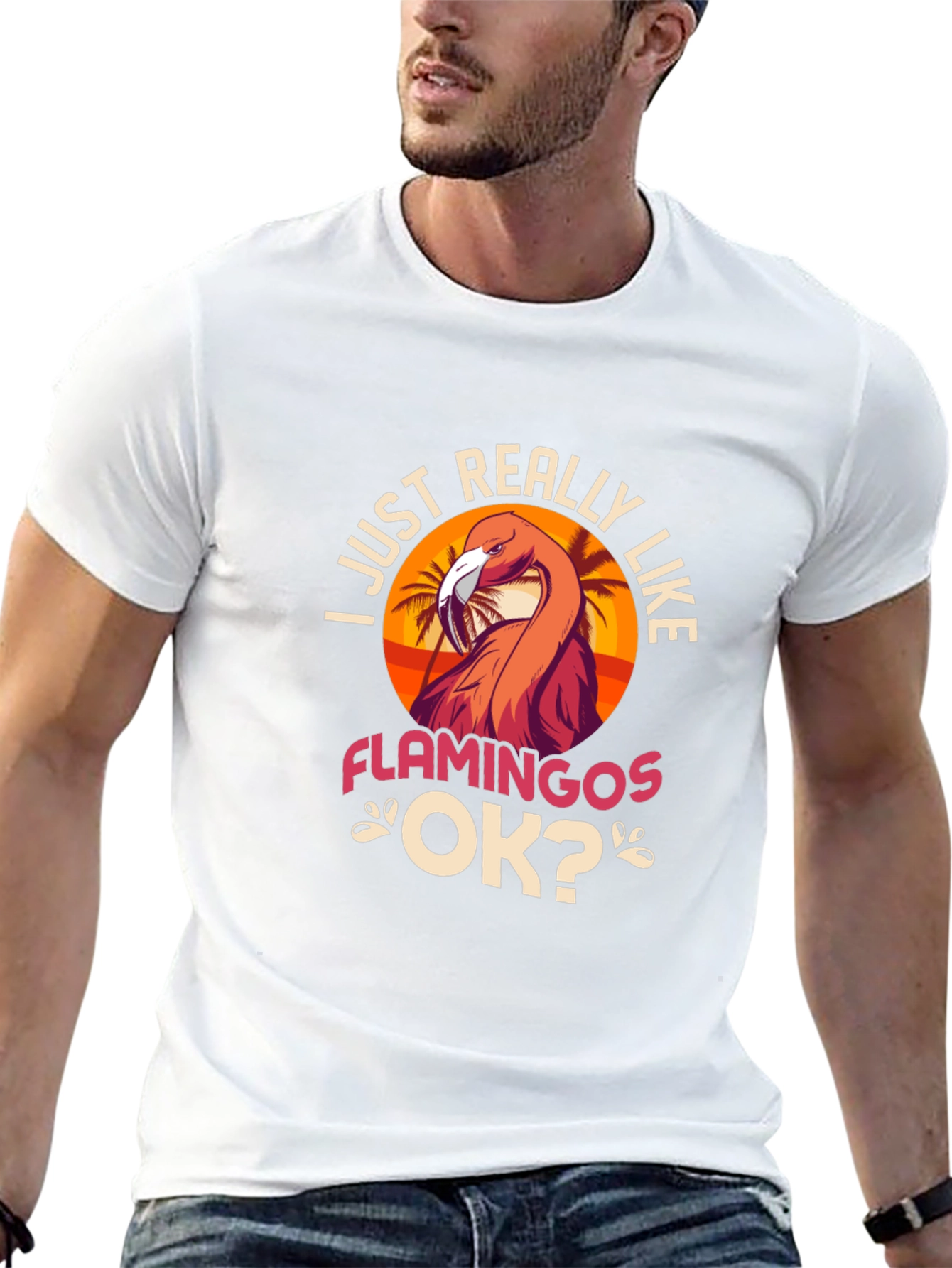 I Just Really Like Flamingos T-Shirt