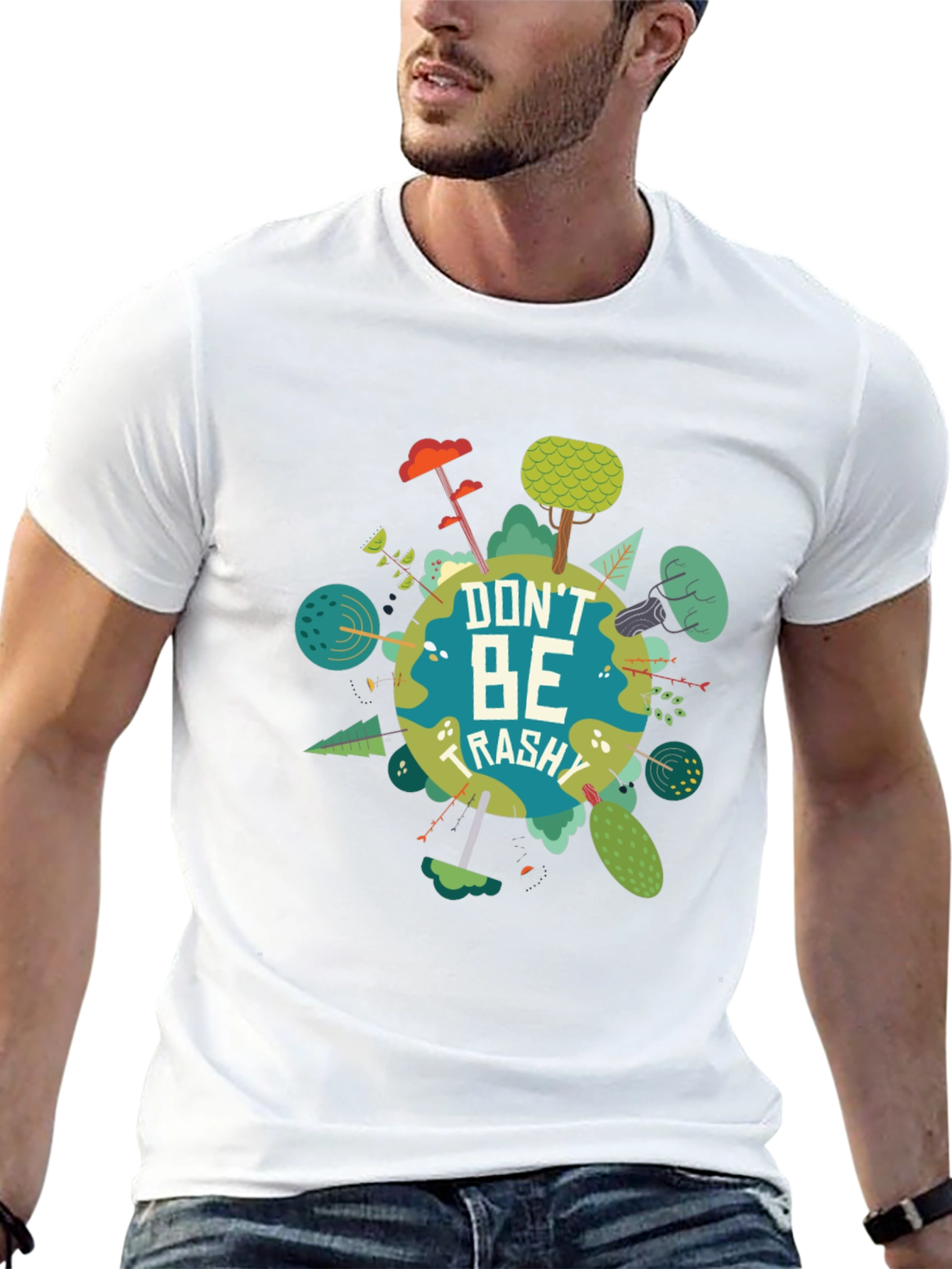 Eco-Friendly Dont Be Trashy Graphic Tee