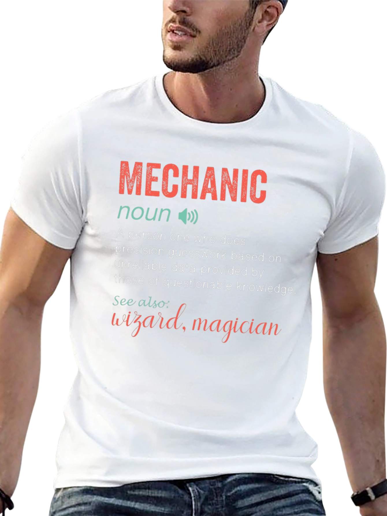 Mechanic Definition Graphic Tee - Funny Gift