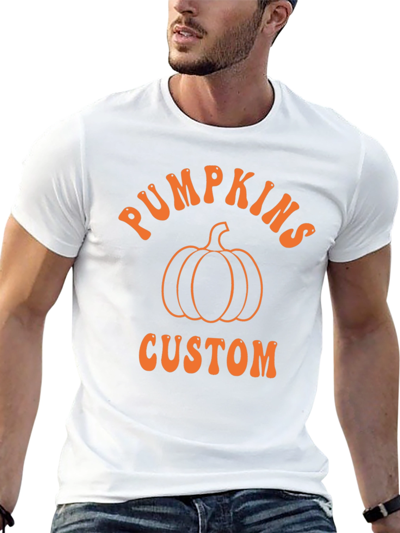 Pumpkin Custom T-Shirt - Halloween Apparel