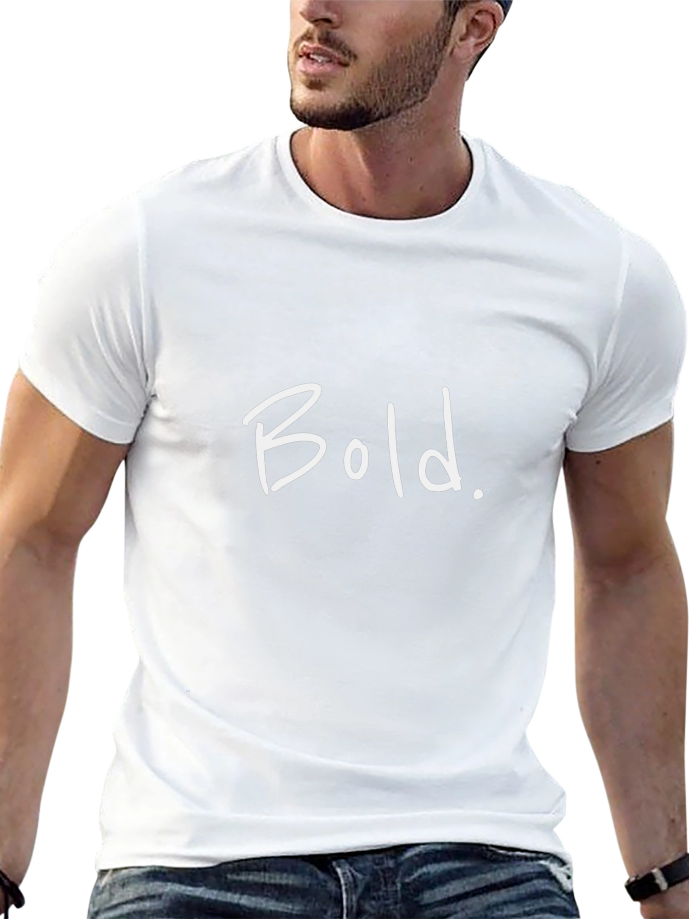 Bold Statement Tee - Black Graphic T-Shirt