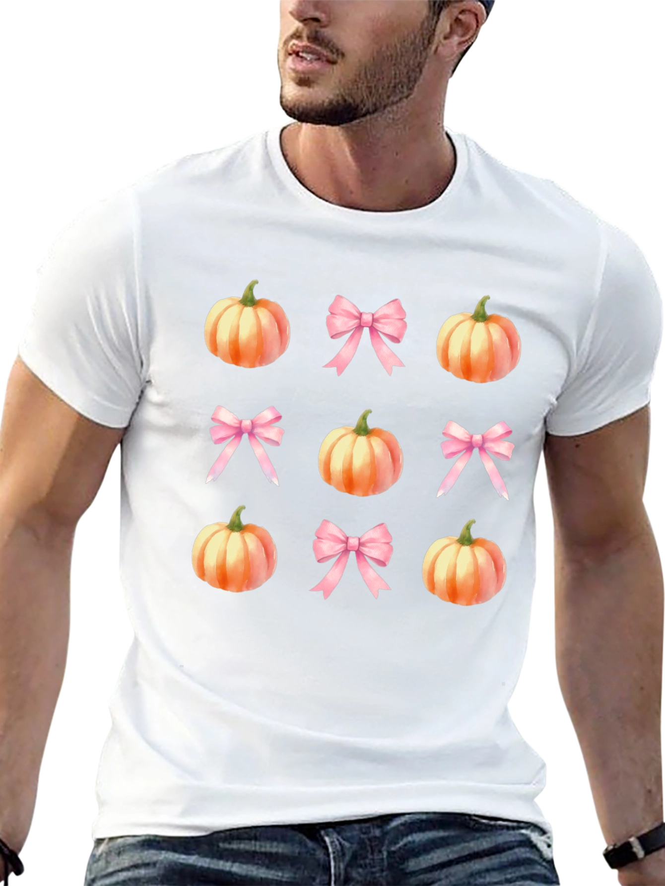 Pumpkin & Bow T-Shirt: Fall Festive Style