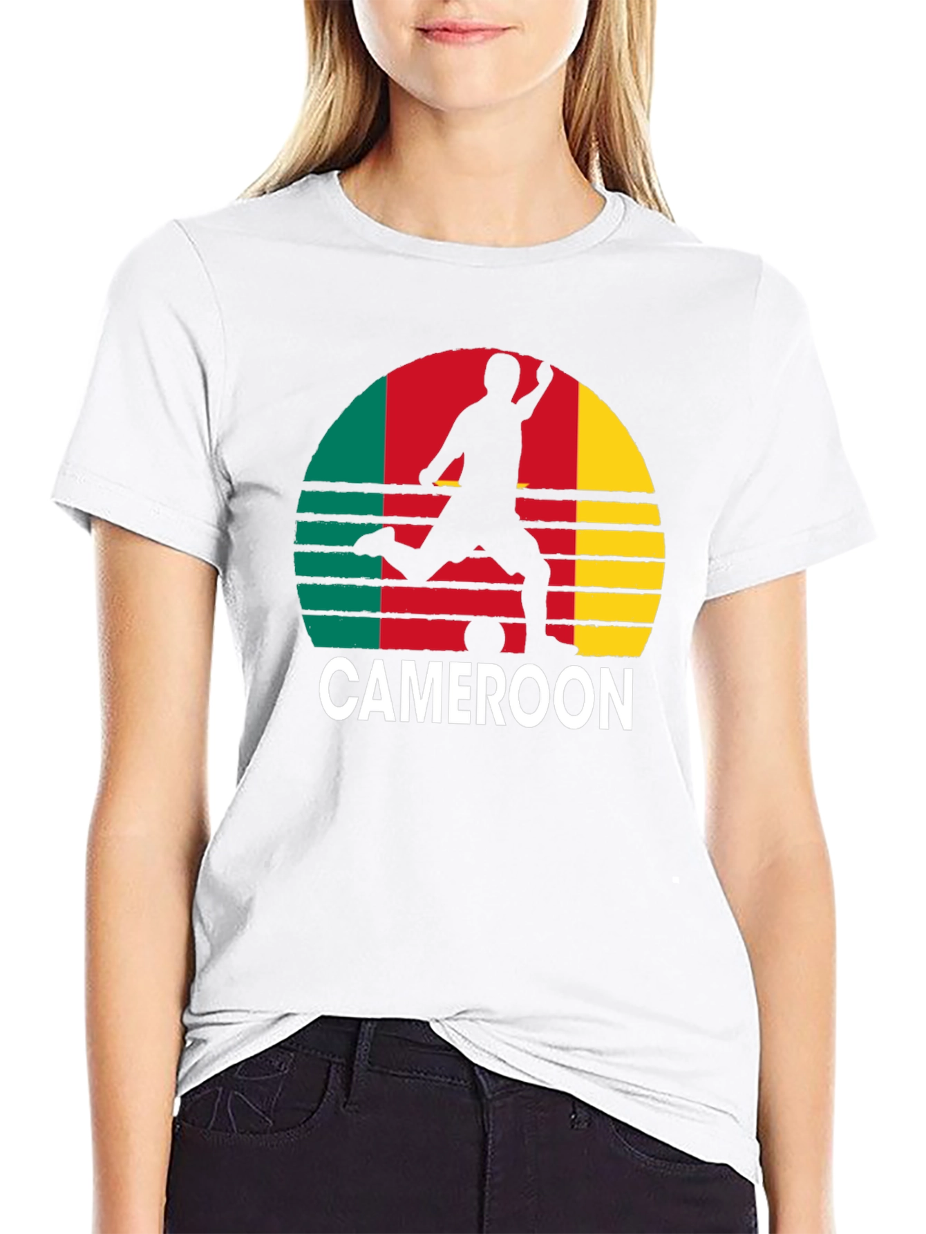 Cameroon Football T-Shirt - Retro Style