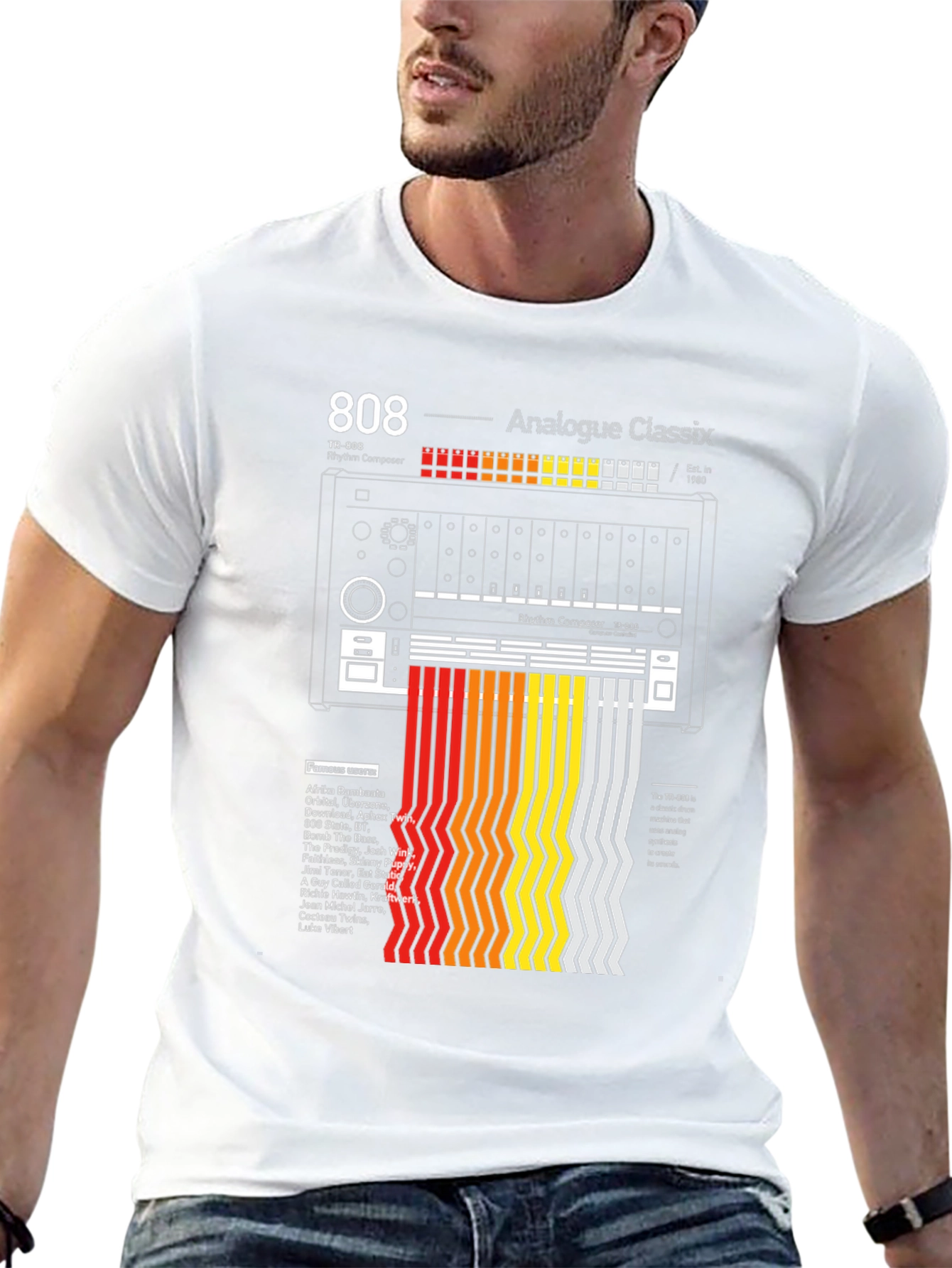 808 Analogue Classix T-Shirt: Rhythm Composer Design