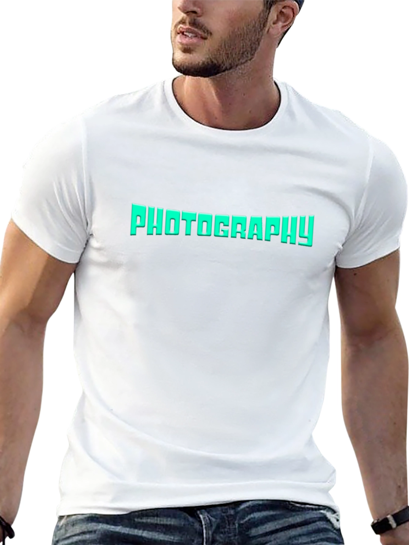 Photography Tee - Black Cotton Graphic T-Shirt