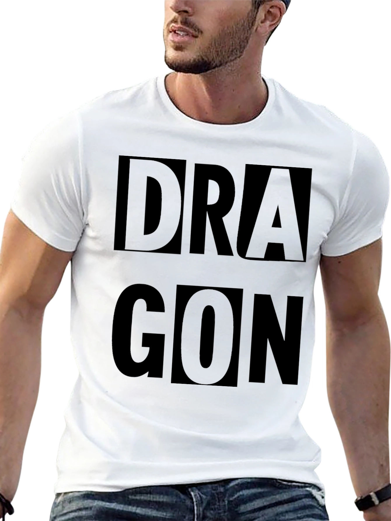 Dragon Graphic Tee - Bold & Black