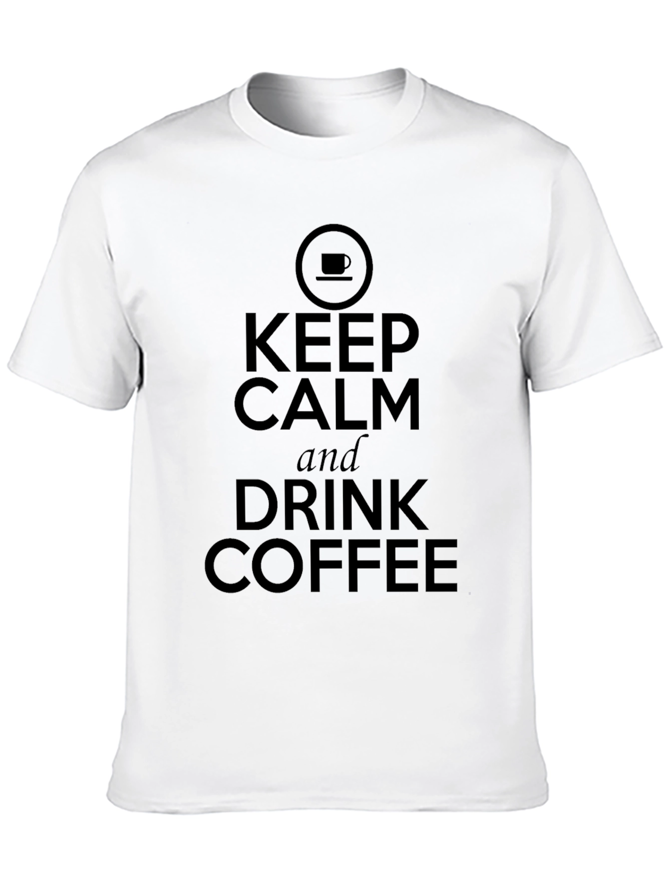 Keep Calm & Drink Coffee Black Graphic Tee