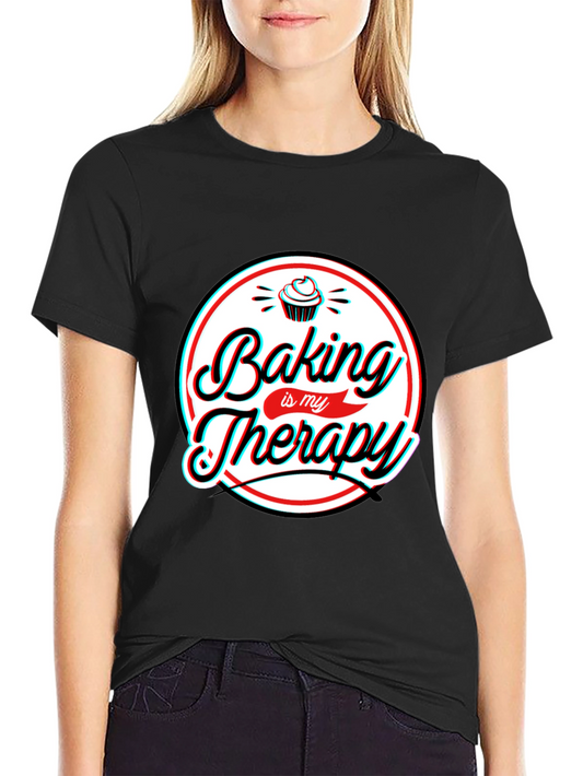 Baking is My Therapy Graphic T-Shirt