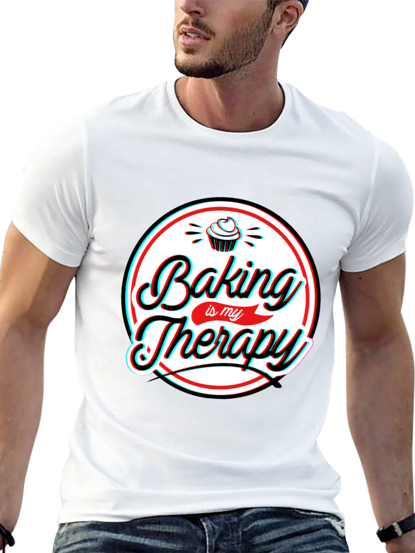 Baking is My Therapy Graphic T-Shirt