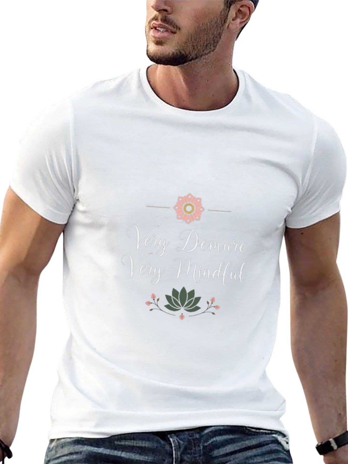 Very Demure Mindful Black Graphic Tee