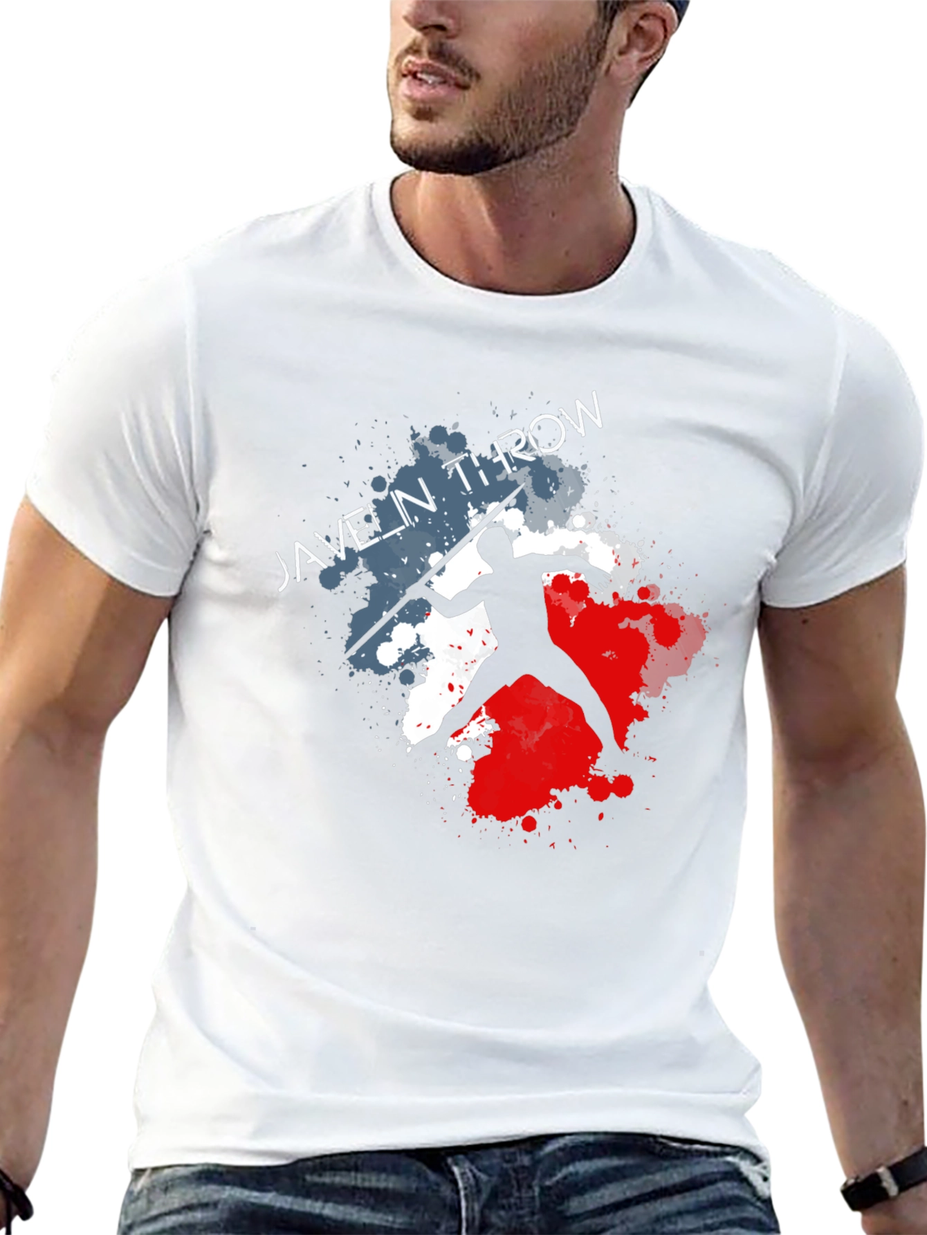 Javelin Throw Graphic Tee - Athlete T-Shirt